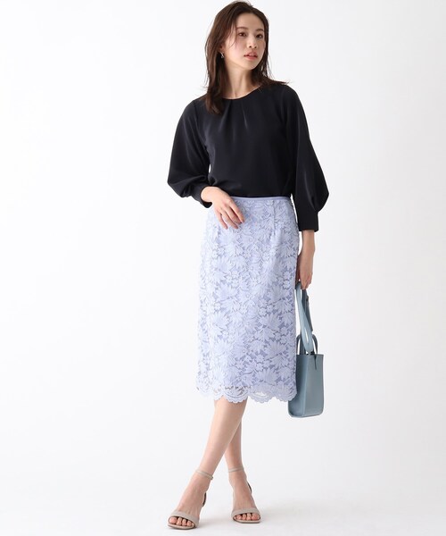index（インデックス）の「◆ブライトリップルハートタックスリーブトップス【WEB限定サイズ】（Tシャツ/カットソー・レディース・グリーン系/ベージュ/ネイビー/ホワイト系・36/40/38/42）」の17枚目の写真