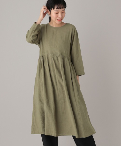 セール Natural By Studio Clip リネンコットンギャザーワンピース ワンピース Studio Clip スタディオクリップ のファッション通販 Zozotown
