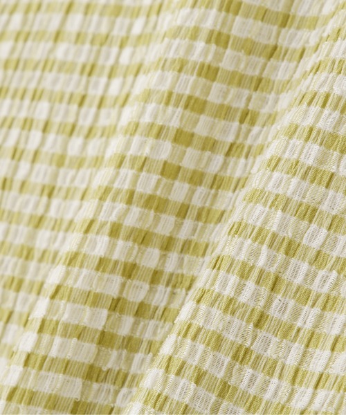 N.(N. Natural Beauty Basic)(エヌエヌナチュラルビューティーベーシック)の「◆ギンガムチェックTシャツ(Tシャツ/カットソー・レディース・ブラック系その他/グリーン系その他・MEDIUM)」の13枚目の写真