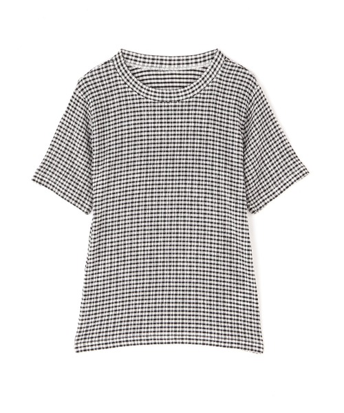 N.(N. Natural Beauty Basic)(エヌエヌナチュラルビューティーベーシック)の「◆ギンガムチェックTシャツ(Tシャツ/カットソー・レディース・ブラック系その他/グリーン系その他・MEDIUM)」の10枚目の写真