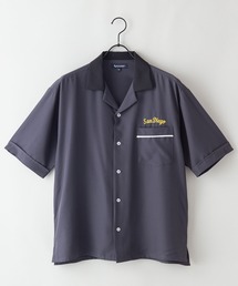 【BLUE STANDARD/ブルースタンダード】さらさらのびのび快適ファンクション 吸水速乾姓ドライ　2WAYストレッチ　UVカット　オープンカラーシャツ