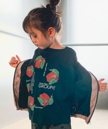 GROOVY COLORS（グルービーカラーズ）の「GROOVY COLORS/グルービーカラーズ テンジク APPLE WIDE シルエット TEE（Tシャツ/カットソー・キッズ）」
