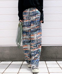 Q | プリントリラックスパンツ(その他パンツ)