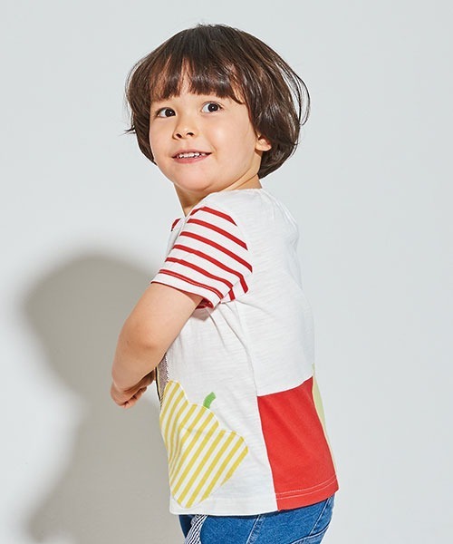 baby cheer（ベイビーチアー）の「ベジタブルTシャツ（Tシャツ/カットソー・キッズ・オフホワイト・90cm/80ｃｍ/120cm/100cm/110cm）」の4枚目の写真