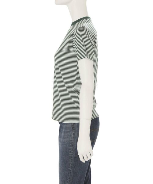 Ungrid（アングリッド）の「【WEB限定】コンパクトボーダーTee（Tシャツ/カットソー・レディース・ブラウン/レッド/ピンク/イエロー/ブルー/グリーン・FREE）」の17枚目の写真