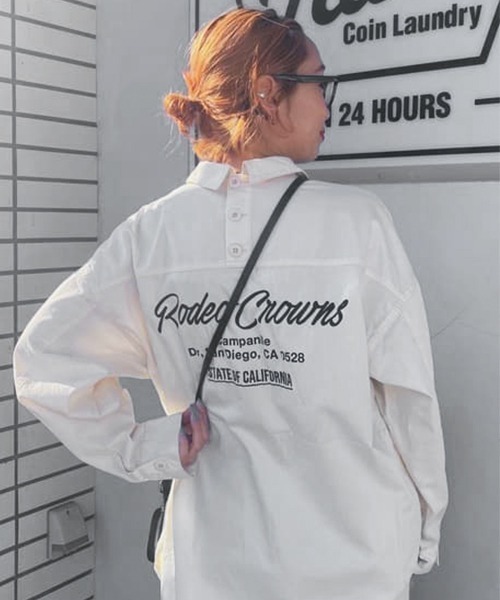 セール バックオープンシャツ シャツ ブラウス Rodeo Crowns Wide Bowl ロデオクラウンズワイドボウル のファッション通販 Zozotown