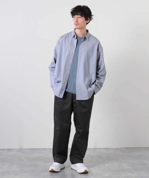 JOURNAL STANDARD(ジャーナルスタンダード)の「フィルロワ ハケメレギュラーシャツ(シャツ/ブラウス・メンズ・ネイビー/サックスブルー/ブルー・MEDIUM/LARGE)」の4枚目の写真