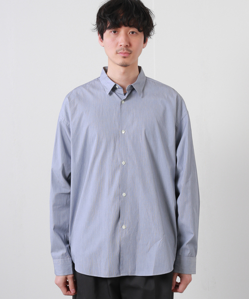 JOURNAL STANDARD(ジャーナルスタンダード)の「フィルロワ ハケメレギュラーシャツ(シャツ/ブラウス・メンズ・ネイビー/サックスブルー/ブルー・MEDIUM/LARGE)」の5枚目の写真
