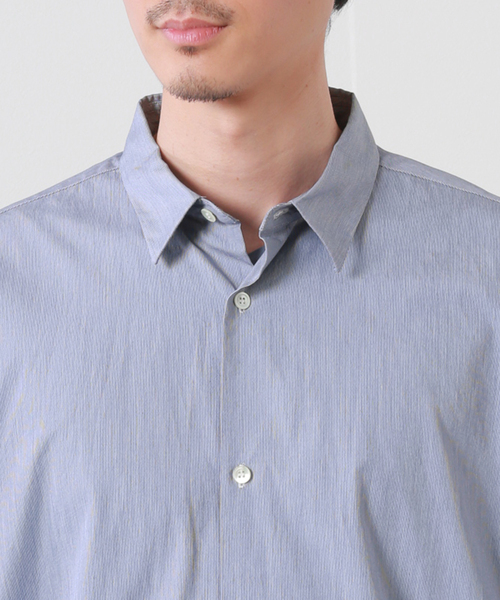 JOURNAL STANDARD(ジャーナルスタンダード)の「フィルロワ ハケメレギュラーシャツ(シャツ/ブラウス・メンズ・ネイビー/サックスブルー/ブルー・MEDIUM/LARGE)」の16枚目の写真