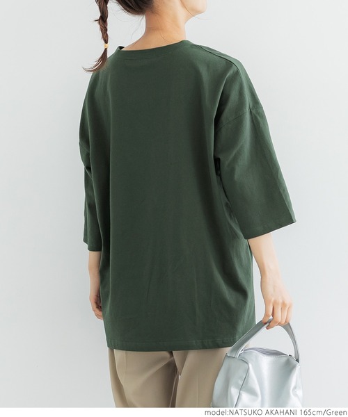 coca(coca)(コカ)の「ビッグシルエットプリントTee(Tシャツ/カットソー・レディース・ホワイト/ライトグレー/グリーン・ONE SIZE)」の12枚目の写真