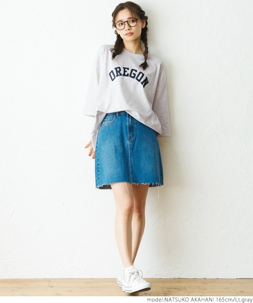 coca(coca)(コカ)の「ビッグシルエットプリントTee(Tシャツ/カットソー・レディース・ホワイト/ライトグレー/グリーン・ONE SIZE)」の16枚目の写真