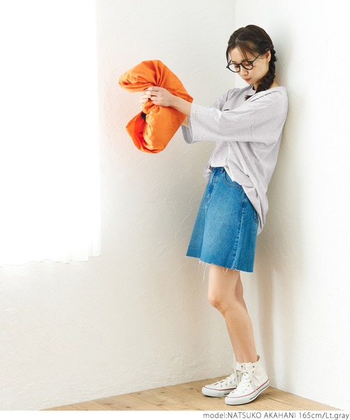 coca(coca)(コカ)の「ビッグシルエットプリントTee(Tシャツ/カットソー・レディース・ホワイト/ライトグレー/グリーン・ONE SIZE)」の17枚目の写真