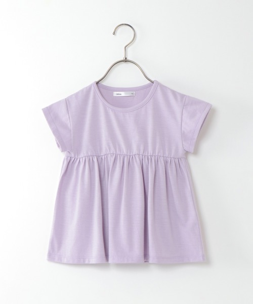 ikka（イッカ）の「【キッズ】フレアTシャツ／フリルパンツセットアップ（120~160cm）（Tシャツ/カットソー・キッズ・ライトグレー/ライトパープル・120/130/140/150/160）」の9枚目の写真