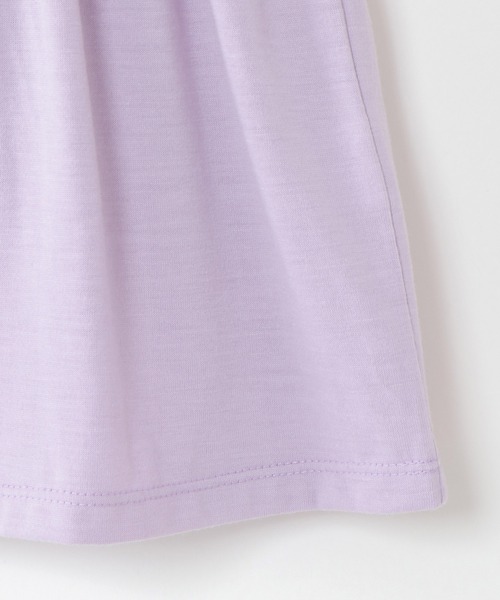 ikka（イッカ）の「【キッズ】フレアTシャツ／フリルパンツセットアップ（120~160cm）（Tシャツ/カットソー・キッズ・ライトグレー/ライトパープル・120/130/140/150/160）」の4枚目の写真