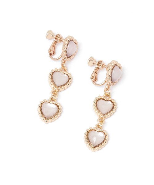 Me%（ミィパーセント）の「トリプルハートイヤリング（イヤリング・レディース・イエロー/グレー/ブラック・FREE）」の17枚目の写真