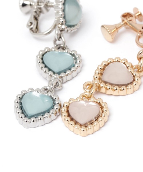 Me%（ミィパーセント）の「トリプルハートイヤリング（イヤリング・レディース・イエロー/グレー/ブラック・FREE）」の19枚目の写真