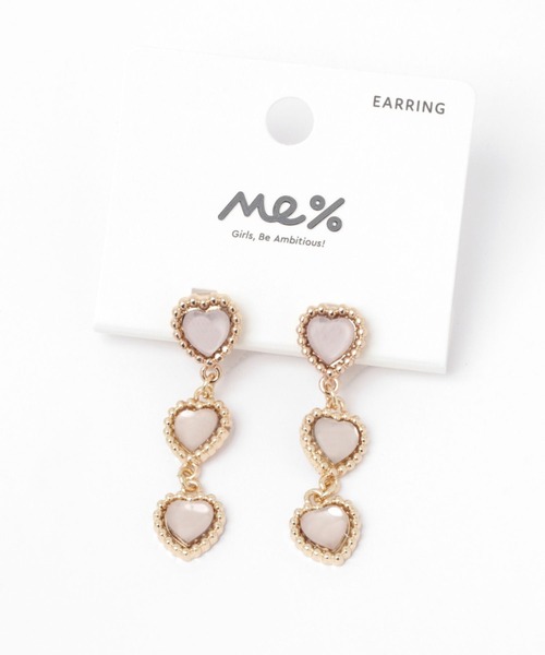 Me%（ミィパーセント）の「トリプルハートイヤリング（イヤリング・レディース・イエロー/グレー/ブラック・FREE）」の20枚目の写真