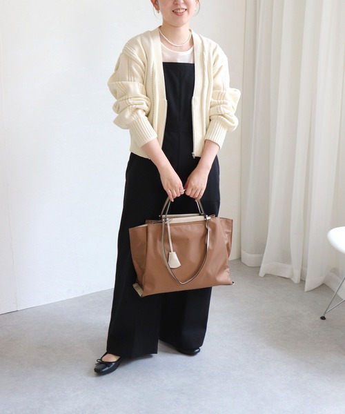 MIAN （ミアン）の「LILY / 軽量横型A4トートバッグ（トートバッグ・レディース・ブラック/モカ/ベージュ/カーキ/グレイッシュベージュ・FREE）」の22枚目の写真