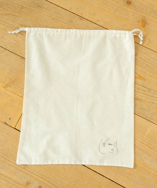 idem（イデム）の「idem gift bag L/コットン巾着ギフトバッグ L（ポーチ・レディース・アイボリー・FREE）」の8枚目の写真