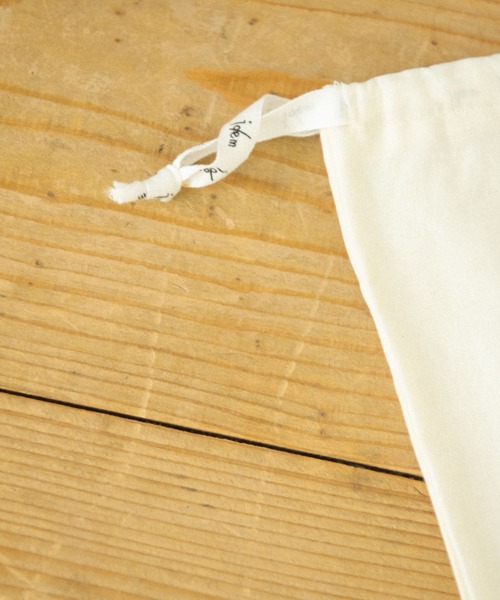 idem（イデム）の「idem gift bag L/コットン巾着ギフトバッグ L（ポーチ・レディース・アイボリー・FREE）」の10枚目の写真