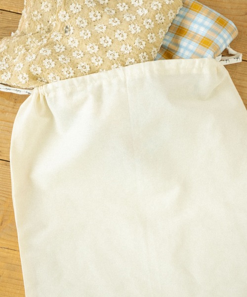 idem（イデム）の「idem gift bag L/コットン巾着ギフトバッグ L（ポーチ・レディース・アイボリー・FREE）」の4枚目の写真