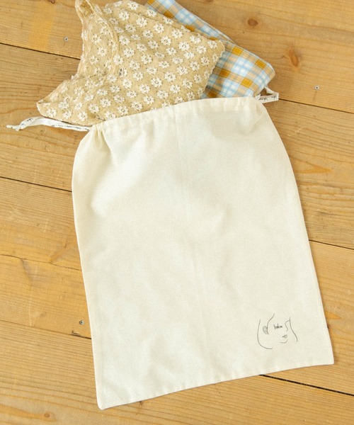 idem（イデム）の「idem gift bag L/コットン巾着ギフトバッグ L（ポーチ・レディース・アイボリー・FREE）」の12枚目の写真