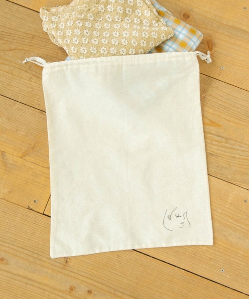 idem（イデム）の「idem gift bag L/コットン巾着ギフトバッグ L（ポーチ・レディース・アイボリー・FREE）」の13枚目の写真