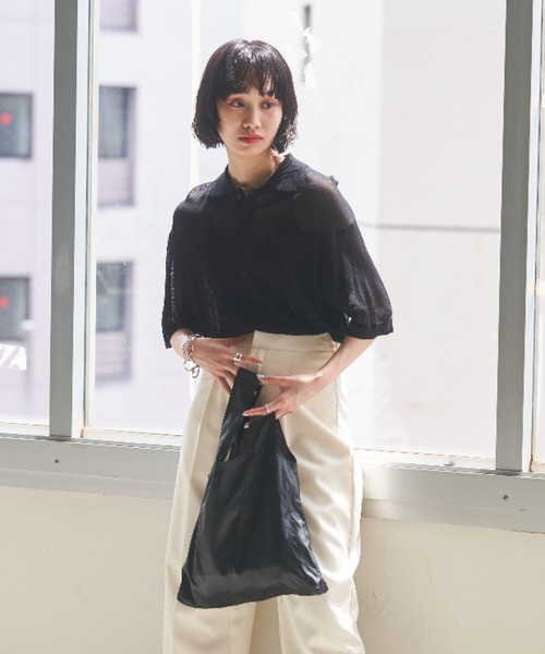 VACANCY（ヴァカンシー）の「バイカラーハンドルバック（ハンドバッグ・レディース・ブラック/シルバー・FREE）」の6枚目の写真