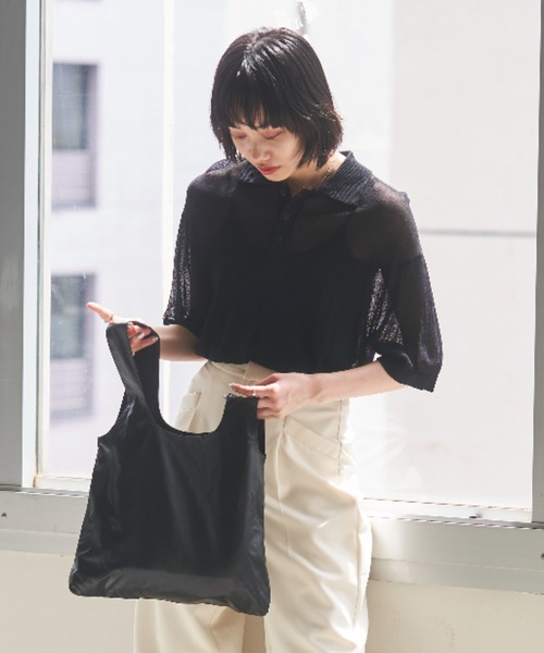 VACANCY（ヴァカンシー）の「バイカラーハンドルバック（ハンドバッグ・レディース・ブラック/シルバー・FREE）」の8枚目の写真