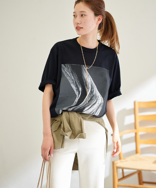 FRAMeWORK - フレームワーク　JOHN MASON SMITH 別注フォトT S/S Tee JOHN MASON SMITH】夏に着たい爽やかフォトプリントTシャツ
