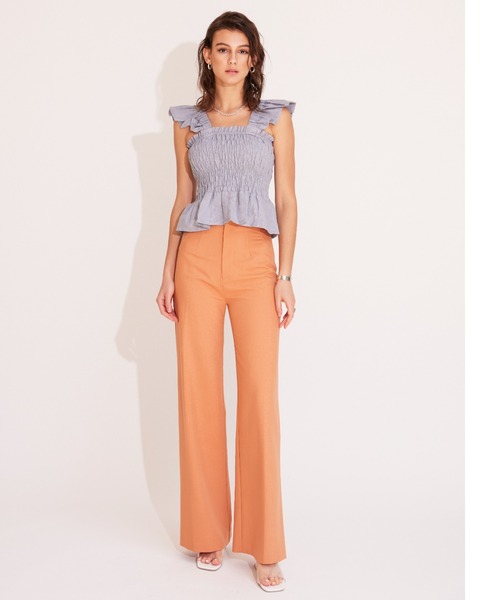 ALEXIA STAM(アリシアスタン)の「Waist Belted Color Pants /ウエストベルテッドカラーパンツ(その他パンツ・レディース・ブラック/パープル/オレンジ・S/M)」の3枚目の写真