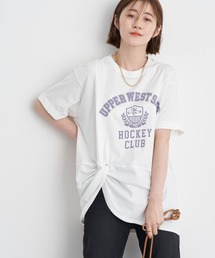 earth music&ecology（アースミュージックアンドエコロジー）の「ツイストカレッジチュニック（Tシャツ/カットソー）」