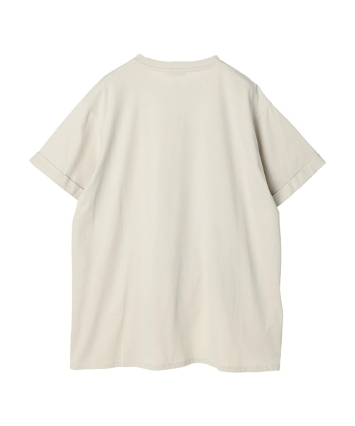 earth music&ecology（アースミュージックアンドエコロジー）の「ツイストカレッジチュニック（Tシャツ/カットソー・レディース・ライトグリーン/ネイビー/オフホワイト・FREE）」の13枚目の写真