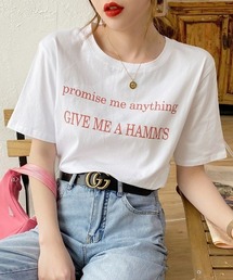 カラーレタリングTシャツ