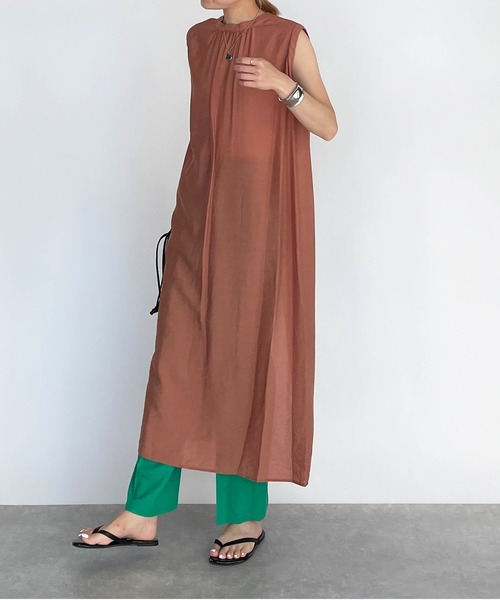 PICCIN（ピッチン）の「リネン混ストレートパンツ（その他パンツ・レディース・ブラック/ピンク/グリーン・M/L）」の20枚目の写真