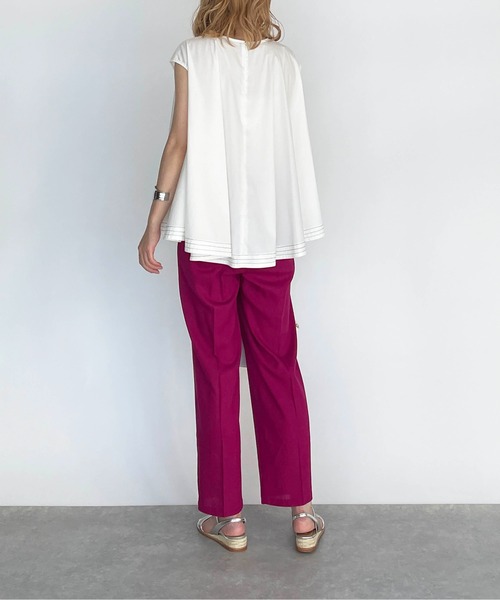 PICCIN（ピッチン）の「リネン混ストレートパンツ（その他パンツ・レディース・ブラック/ピンク/グリーン・M/L）」の21枚目の写真