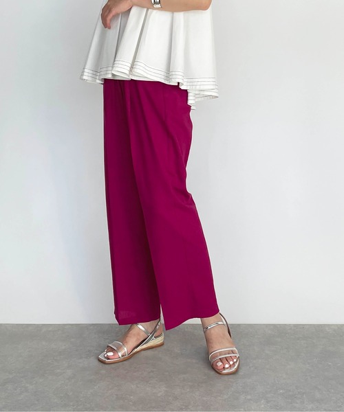 PICCIN（ピッチン）の「リネン混ストレートパンツ（その他パンツ・レディース・ブラック/ピンク/グリーン・M/L）」の15枚目の写真