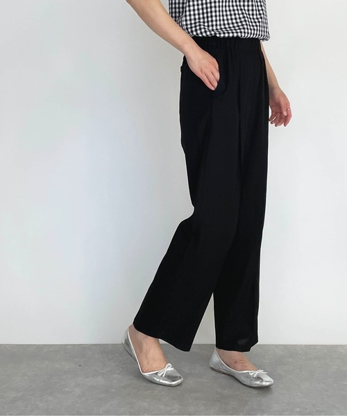 PICCIN（ピッチン）の「リネン混ストレートパンツ（その他パンツ・レディース・ブラック/ピンク/グリーン・M/L）」の18枚目の写真