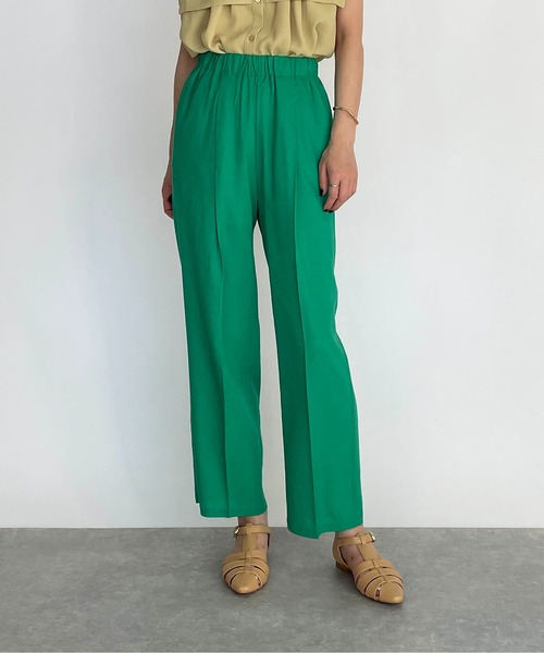 PICCIN（ピッチン）の「リネン混ストレートパンツ（その他パンツ・レディース・ブラック/ピンク/グリーン・M/L）」の14枚目の写真