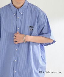 SENSE OF PLACE by URBAN RESEARCH | 『別注』YALE×SENSE OF PLACE　シシュウストライプシャツ(シャツ/ブラウス)