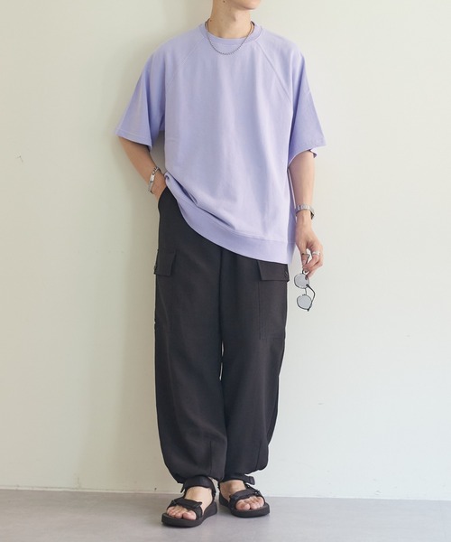 DISCOAT(ディスコート)の「テックリネンワイドカーゴパンツ(カーゴパンツ・レディース・ブラック/ライトグレー/ベージュ・MEDIUM/LARGE)」の5枚目の写真