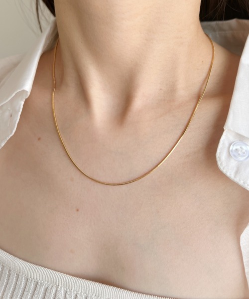 iso（イソ）の「2連スネークチェーンネックレス/セパレート（ネックレス・レディース・ゴールド/シルバー/ピンク・FREE）」の20枚目の写真