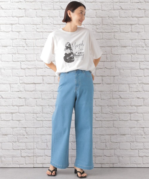 LEPSIM(レプシィム)の「ユーズド風プリントT 122629(Tシャツ/カットソー・レディース・ブラック/グレー/オフホワイト・FREE)」の16枚目の写真