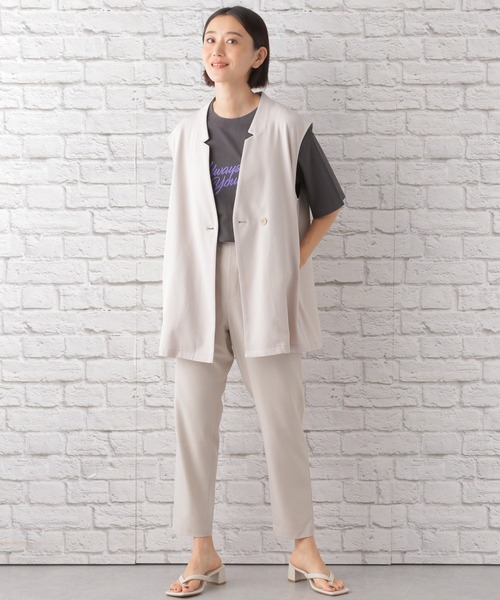 LEPSIM(レプシィム)の「ユーズド風プリントT 122629(Tシャツ/カットソー・レディース・ブラック/グレー/オフホワイト・FREE)」の6枚目の写真