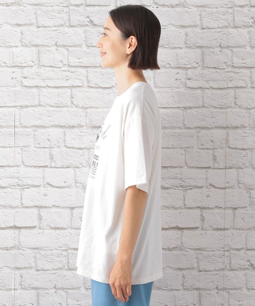 LEPSIM(レプシィム)の「ユーズド風プリントT 122629(Tシャツ/カットソー・レディース・ブラック/グレー/オフホワイト・FREE)」の14枚目の写真
