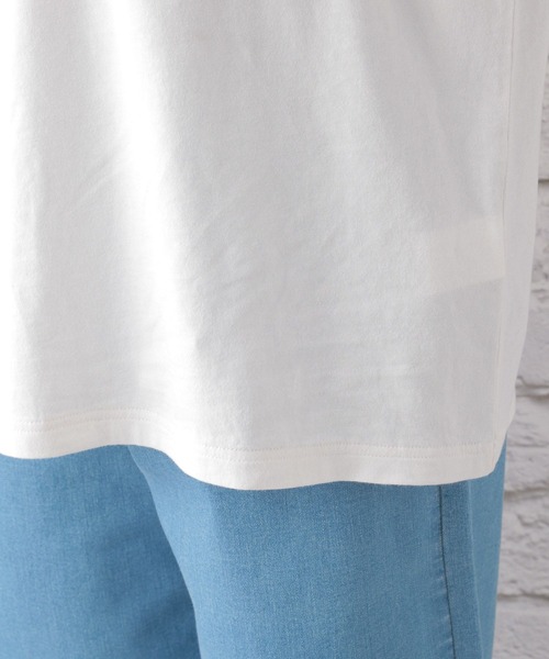 LEPSIM(レプシィム)の「ユーズド風プリントT 122629(Tシャツ/カットソー・レディース・ブラック/グレー/オフホワイト・FREE)」の9枚目の写真