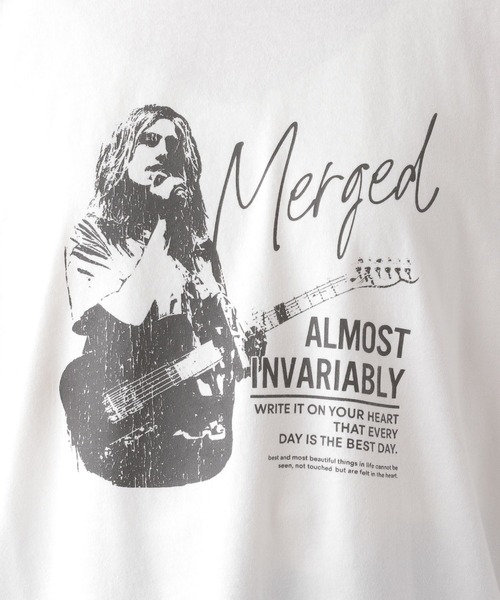 LEPSIM(レプシィム)の「ユーズド風プリントT 122629(Tシャツ/カットソー・レディース・ブラック/グレー/オフホワイト・FREE)」の7枚目の写真
