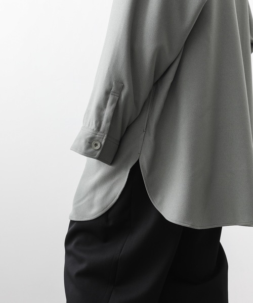 ato（アトウ）の「OVERSIZED CPO（シャツ/ブラウス・メンズ・ブラック/ライトグリーン・44/46/48）」の17枚目の写真