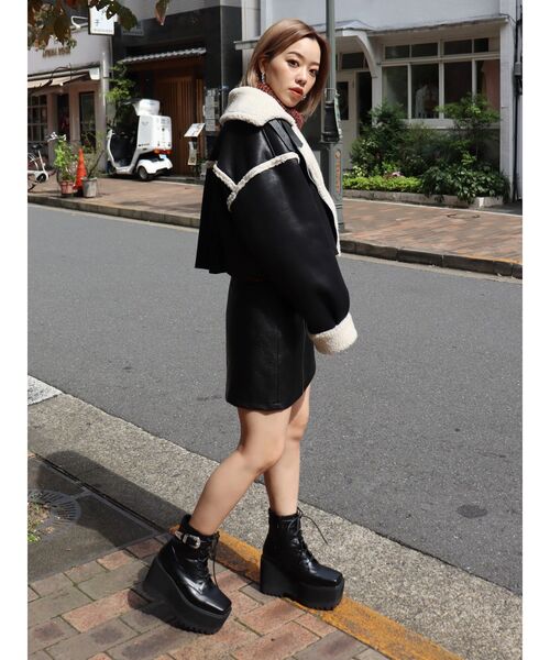 EVRIS（エヴリス）の「ショートボアブルゾン（ブルゾン）」 - WEAR