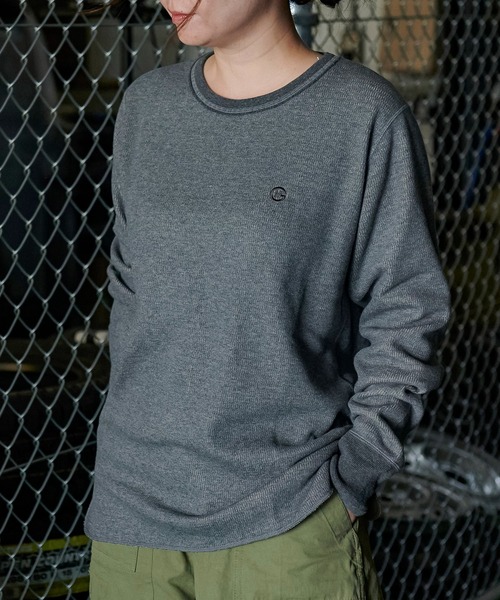 GORDON MILLER(ゴードンミラー)の「GORDON MILLER(ゴードンミラー)ボンバーヒートサーマルクルー2 013(Tシャツ/カットソー・メンズ・タン/杢グレー/ホワイト・L/M/S)」の16枚目の写真